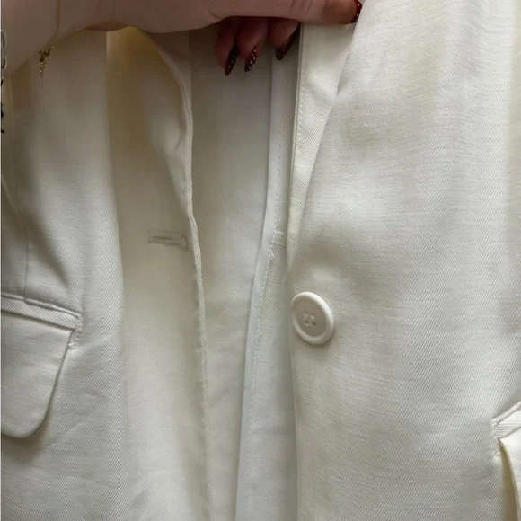 Open Edit White Blazer - Picture 4 of 9